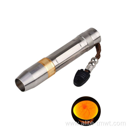 LED Light Stainless Steel Portable Egg Candling Flashlight